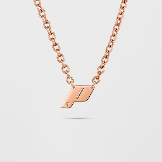 Play Monogram Necklace, 18k Rose Gold