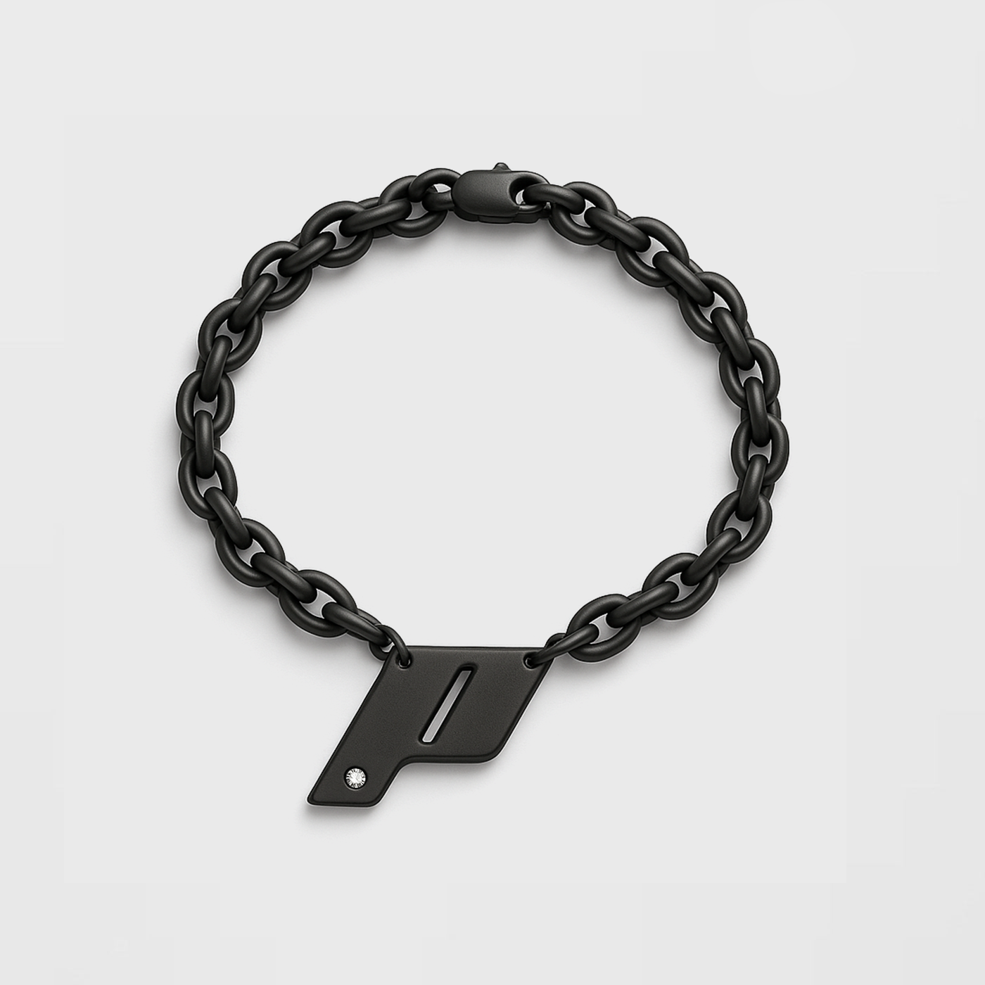 Play Monogram Bracelet in Black Titanium
