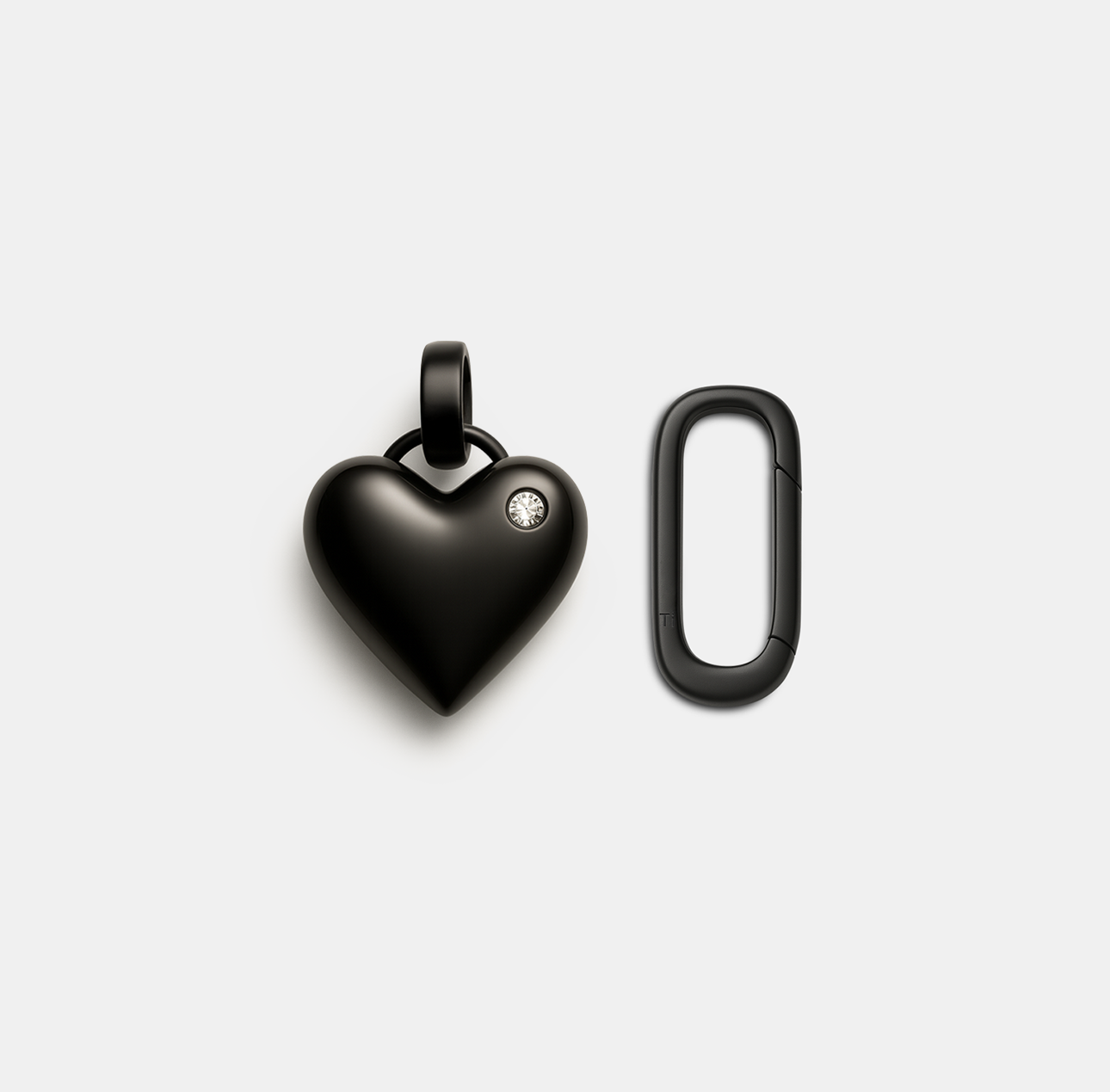 Play Heart, Matte Black Titanium