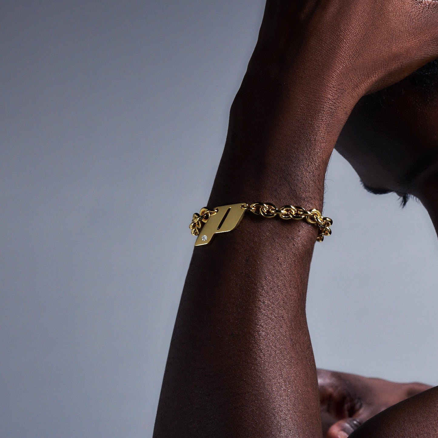Play Monogram Bracelet, 18K Gold