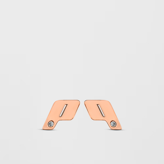 Rose Monogram Studs